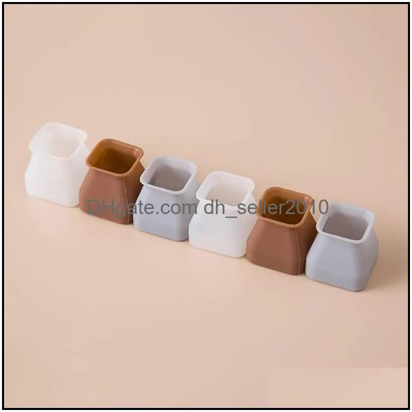 4pcs/lot table chair leg mat silicone nonslip table chair leg caps foot protection bottom cover pads wood floor protectors