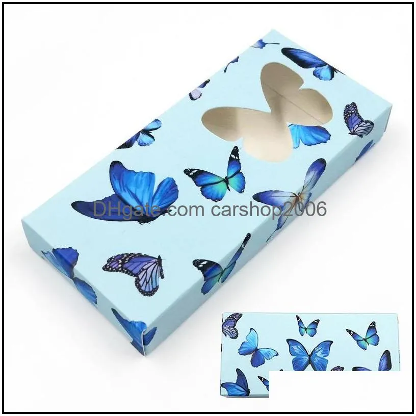 butterfly false eyelash packaging box 3d mink eyelashes boxes empty case paper lash package 11 styles