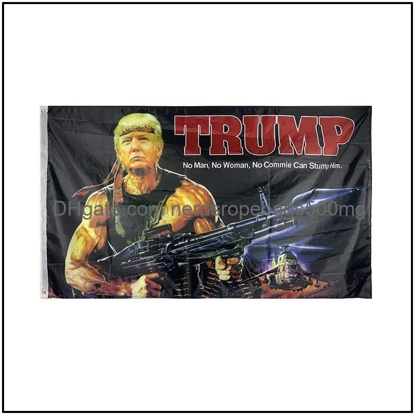 3x5ft trump flags 2024 campaign banner trump god guns flag
