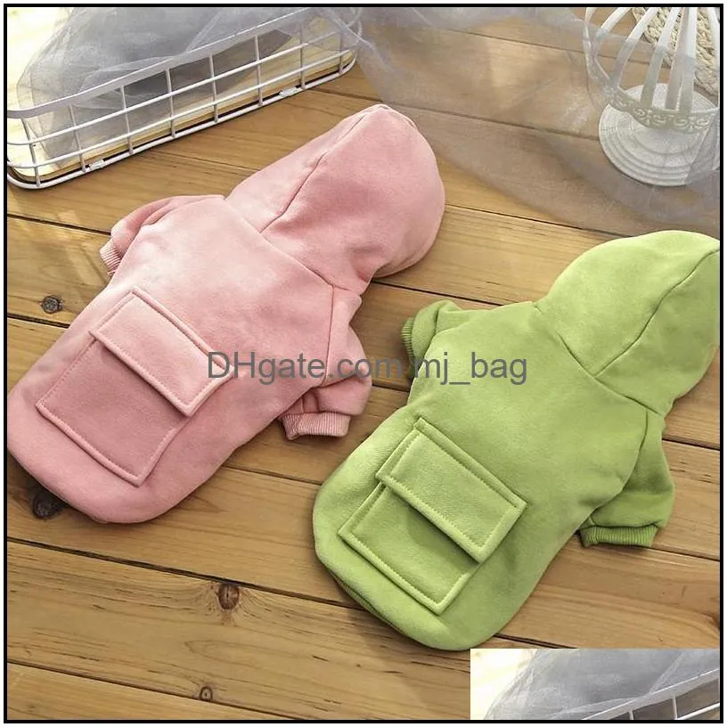 pet dog clothes fashion hooded sweater winter warm dogs coat cute trendy sweatshirt outerwears