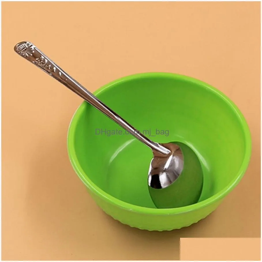 wholesale 100pcs/lot stainless steel printed handle soup spoon stainless steel spoon ecofriendly simplicity kitchen tableware dh0793