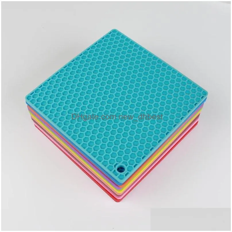 table mat hangable bowl pad placemats silicone baking mats liner coaster nonslip silicone mat heat insulation pad dh1048