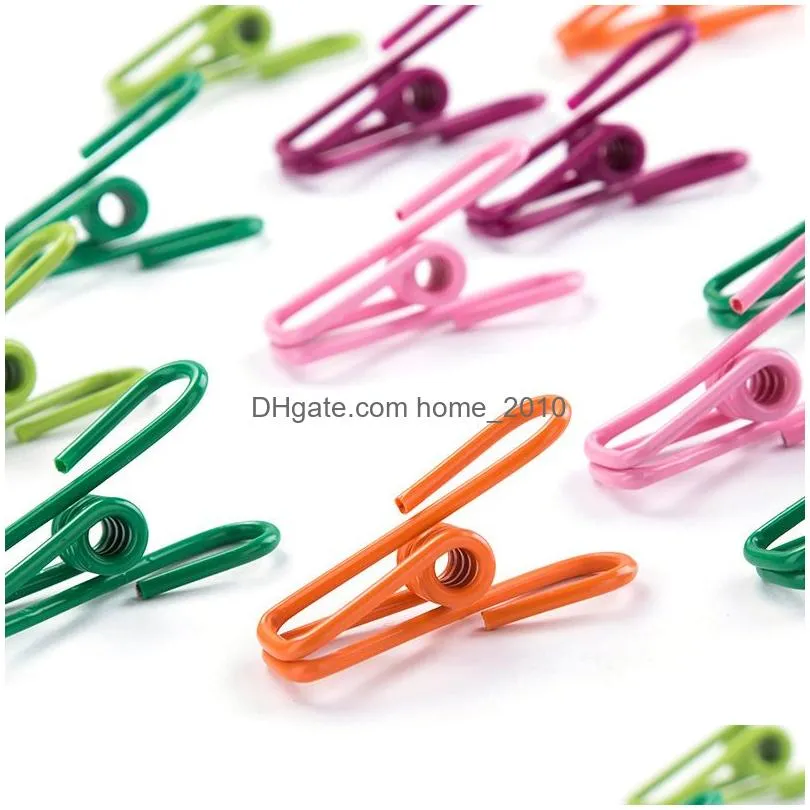  10pcs spring clothes clips high quality metal clothes pegs for socks p os hang rack parts practical portable holder accessories dbc