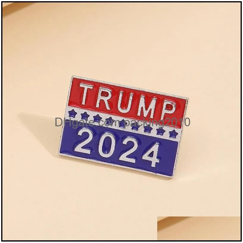 trump 2024 presidential election brooch party supplies u.s. patriotic republican campaign metal pin badge