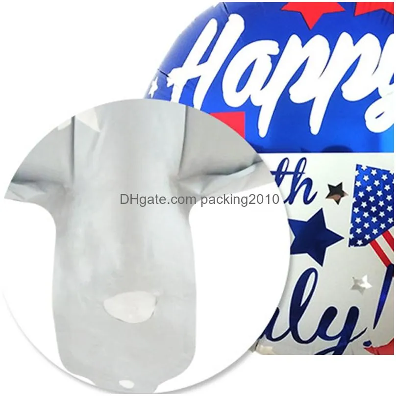 18inch star round foil balloon independence day stripe flag aluminum foil balloon letter number balloons wedding party decoration