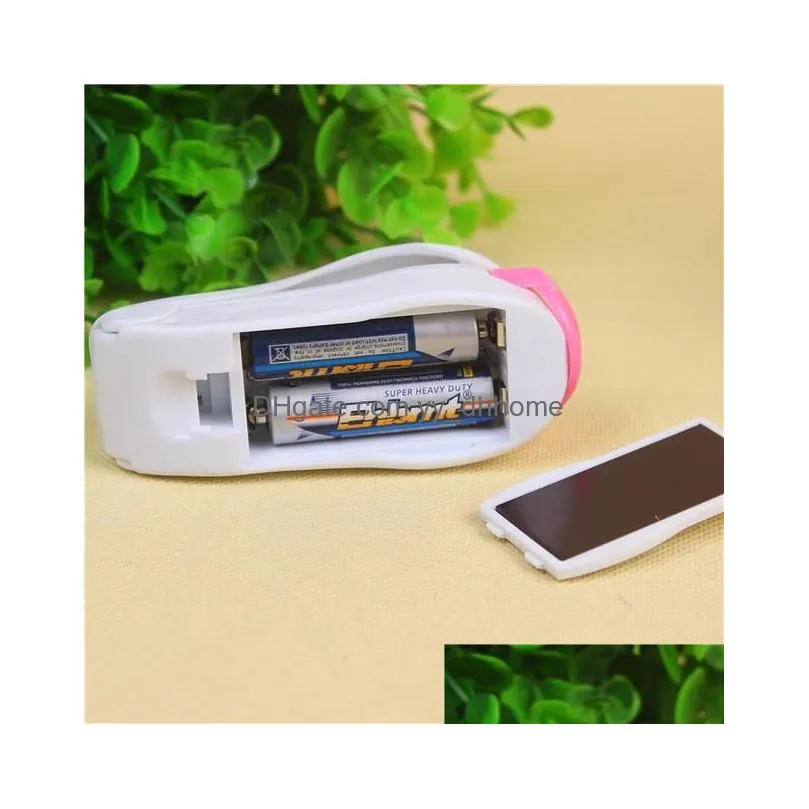 mini heat sealing portable bag clips handheld mini electric heat sealing machine impulse sealer seal packing plastic bag clips dh0701