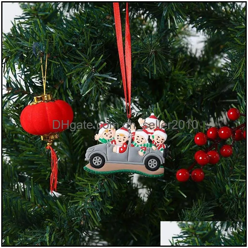 brandnew diy name blessings pvc car christmas tree decorations hanging pendant cute snowman xmas ornaments