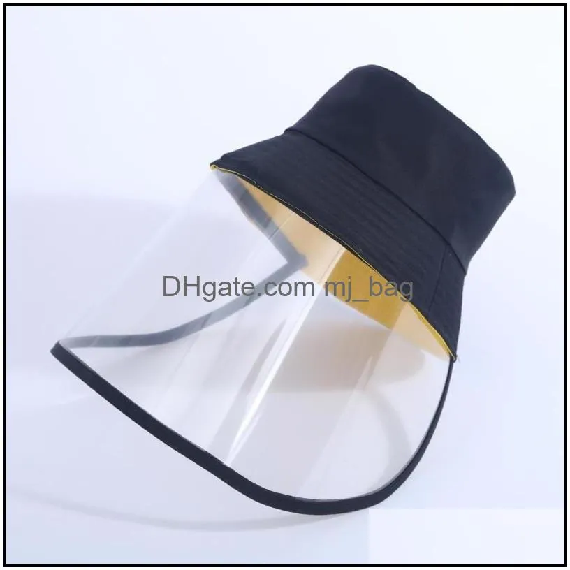 protective epidemic antisaliva dustproof hat safety full face shield protection tool fisherman fishing cap