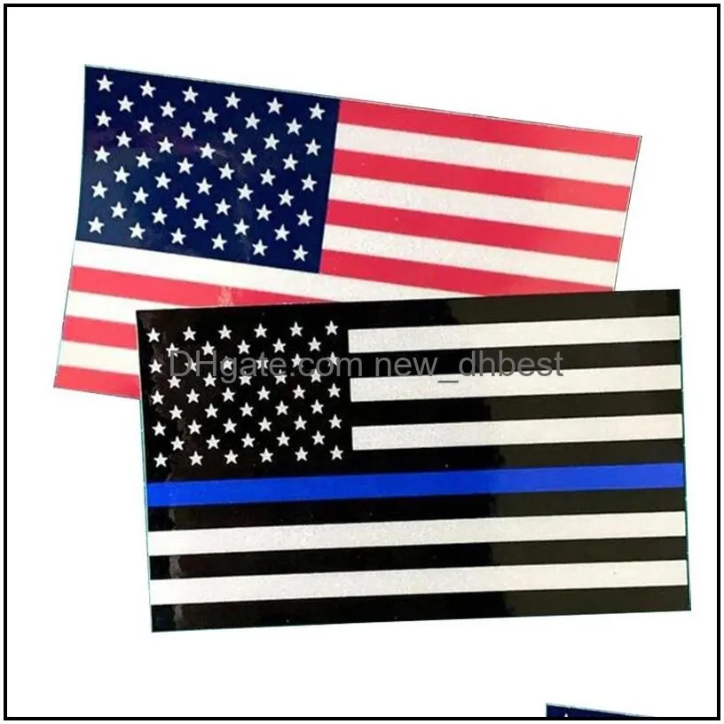 6 pcs/set trump 2024 party supplies american flag blue stripe car sticker the rules have changed stickers