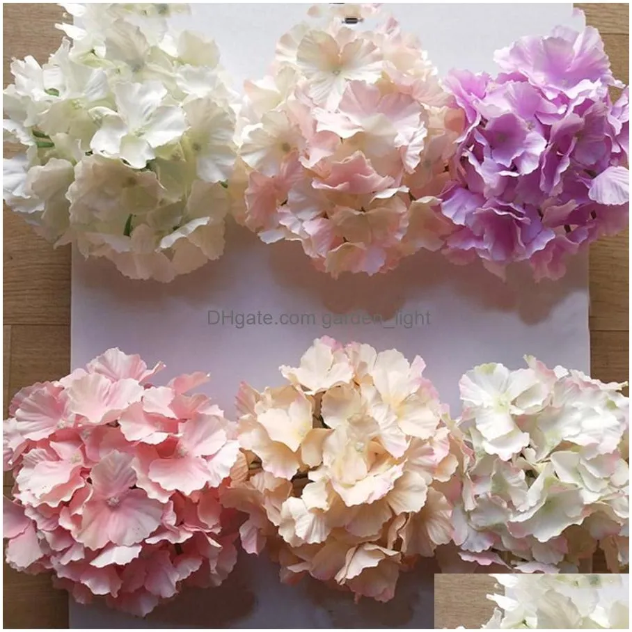 wedding decoration artificial flower wedding background wall decor fake hydrangea flower multi color simulation flowers 50pcs/lot