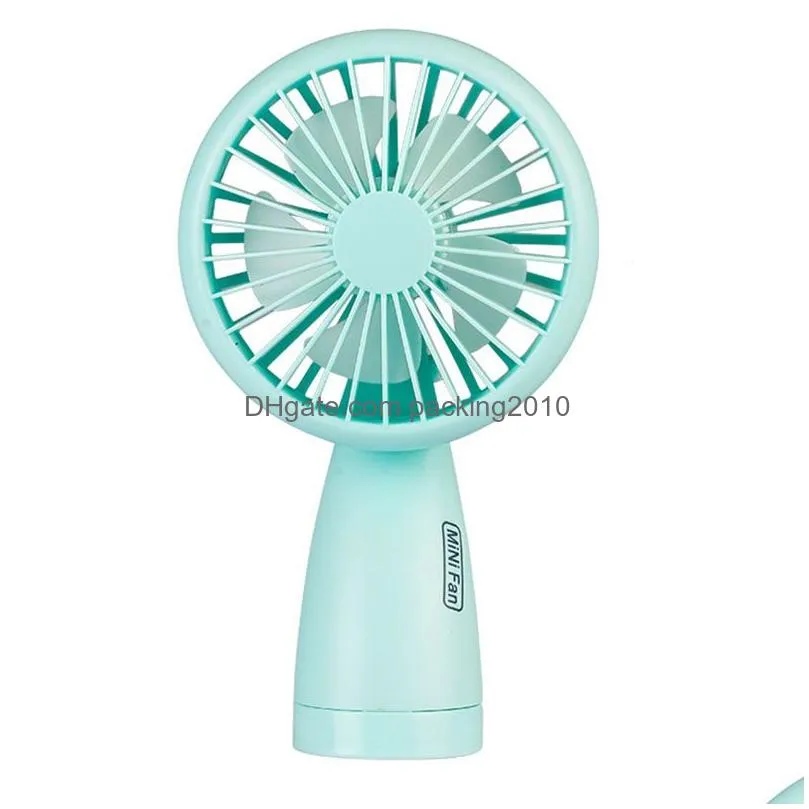 portable handheld fan outdoor usb rechargeable silent fan with led light students dormitory office mini electric fans vt1456