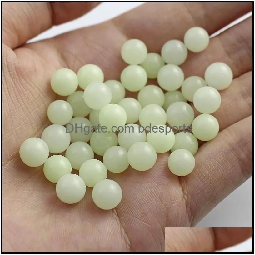 smoking nail luminous glowing stone 6mm 8mm terp pearl ball insert with blue green top pearls