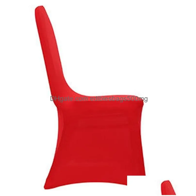 wholesale wedding 22 color party el decoration party chair covers solid color spandex stretch chair cover for weddings banquet