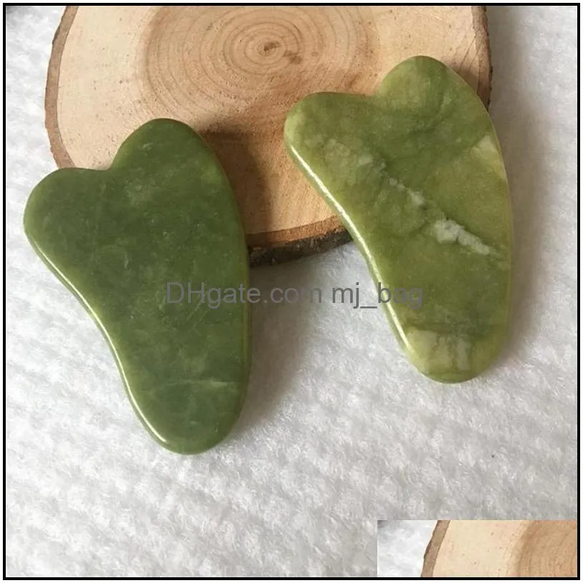 gua sha jade set natural stone guasha jade roller massager home garden