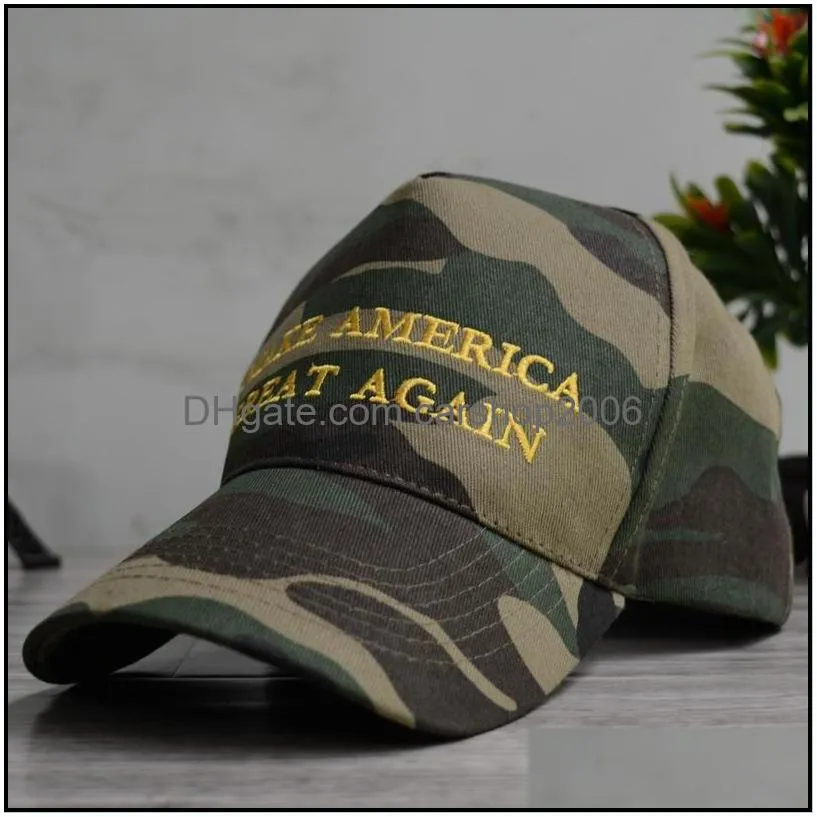 2024 donald trump cap camouflage baseball caps party hats make america again us presidential election hat 3d embroidery hats