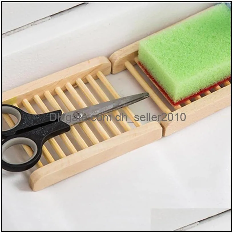 natural wearresistant wooden soap dishes simple design modern drain rack holder fertilizer nonslip sundries racks soaps tray tidy and