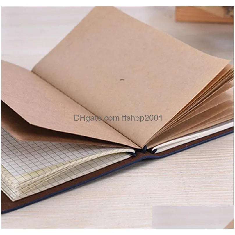 solid color leather notebook handmade vintage diary journal books retro travel notepad sketchbook office school supplies gift dbc