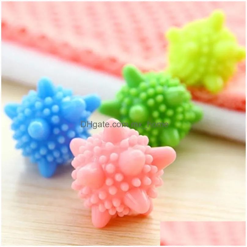 reusable magic pvc laundry ball household cleaning washing ball machine clothes softener starfish shape solid cleaning balls vt1951