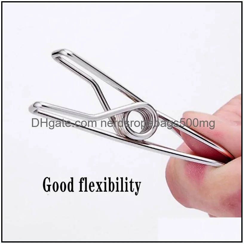 stainless steel clothes clips socks photos hang rack parts portable clothing clips stainless steel pegs