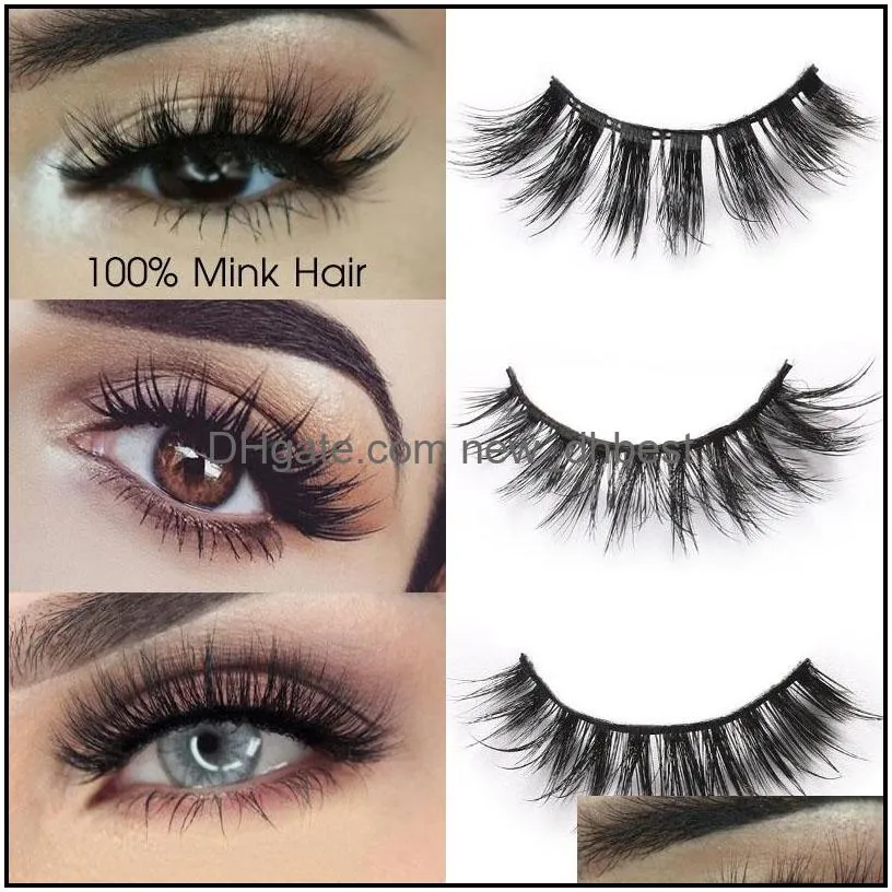 100% mink eyelashes wispy fluffy fake lashes 3d makeup big volume crisscross reusable false eyelashes extensions with retail box