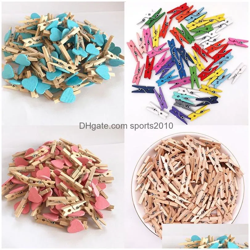 colored clothespins clothes pins wooden clips party supplies photo clip clothespin craft decoration clips wholesale multisize vt2478