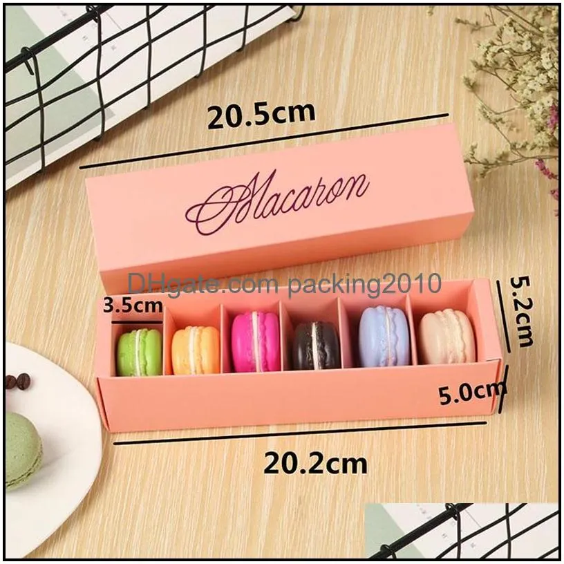 macaron boxes wedding party cake cupcake packaging biscuit paper box cakes decoration baking accessories