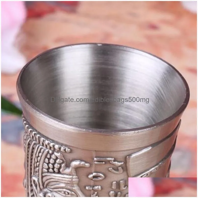 wine cup s retro metal egyptian wine glass zinc alloy wine glass cups tumbler liquor cups exquisite business gift dh0661
