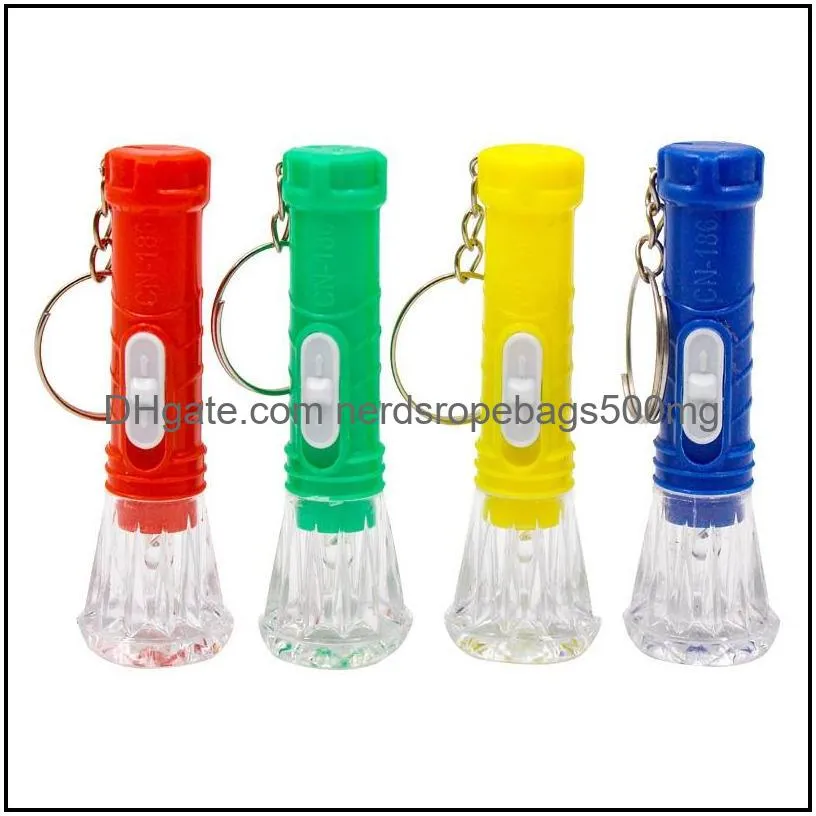 transparent mini flashlight electronic luminous portable flashlight kids prizes customized small gifts wholesale