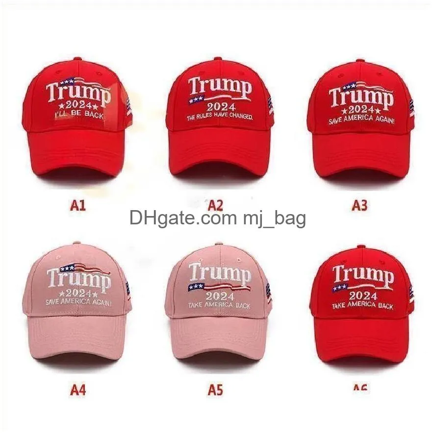 trump 2024 cap save america again embroidered party hats baseball hat i will back caps
