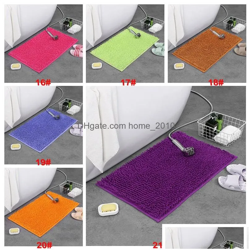 bathroom mats plush carpet solid color simple 21 colors bedroom doorway mat waterabsorbent nonslip thickened blanket rug vt1939