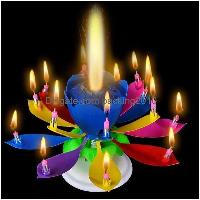 Lotus birthday candle sale