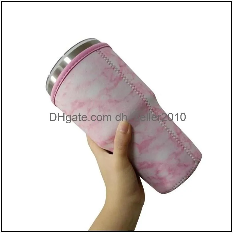 30oz tumbler sleeve 29 styles neoprene cup cover with carrying handle keep cool antize bag