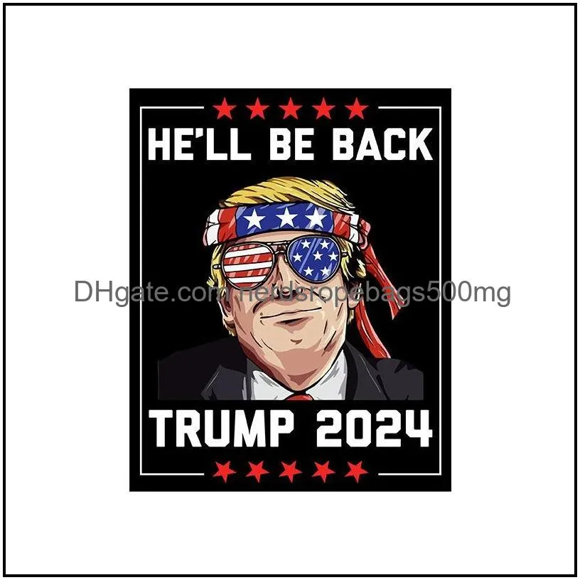 trump 2024 pvc car sticker american presidential campaign stickers biden is not my presidents waterproof banner