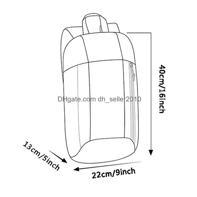 outdoor travel bag fashion waterproof backpack durable sport bag solid zipper backpack for man woman shoulder bag 6 colors dbc vt0497