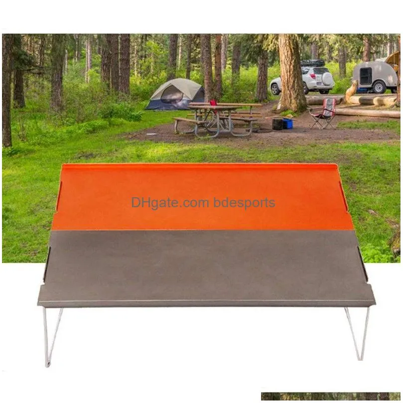 ultralight mini outdoor folding table picnic hiking aluminum alloy portable backpacking foldable table barbecue tea table vt1640