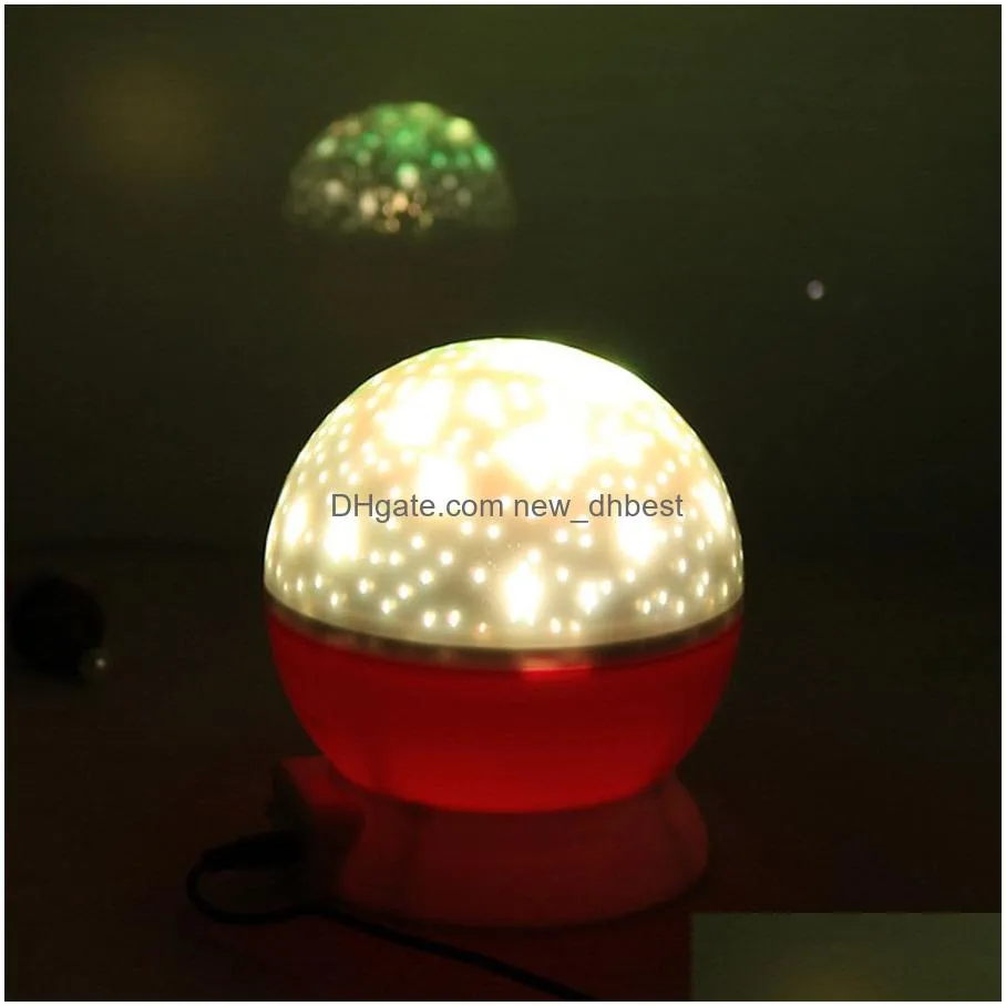 gift led stars starry night lights projector kids gifts moon colorful lamp battery usb bedroom decor light lamp dh0930