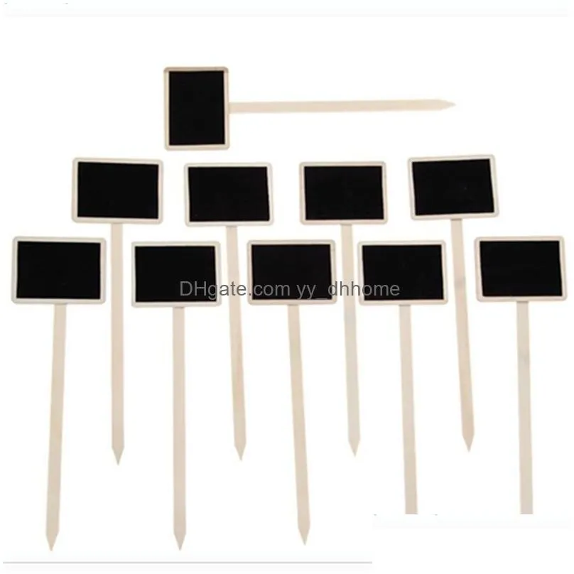 mini wooden chalkboard creative chalk blackboard signs garden flowers plants house tags labels party decoration crafts vt0430