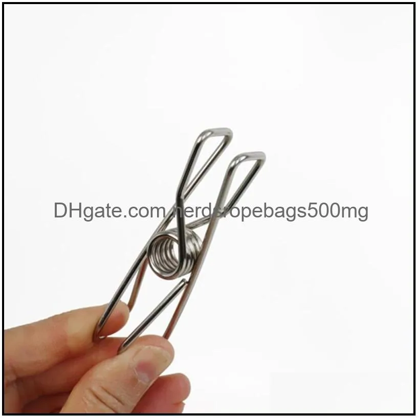 stainless steel clothes clips socks photos hang rack parts portable clothing clips stainless steel pegs