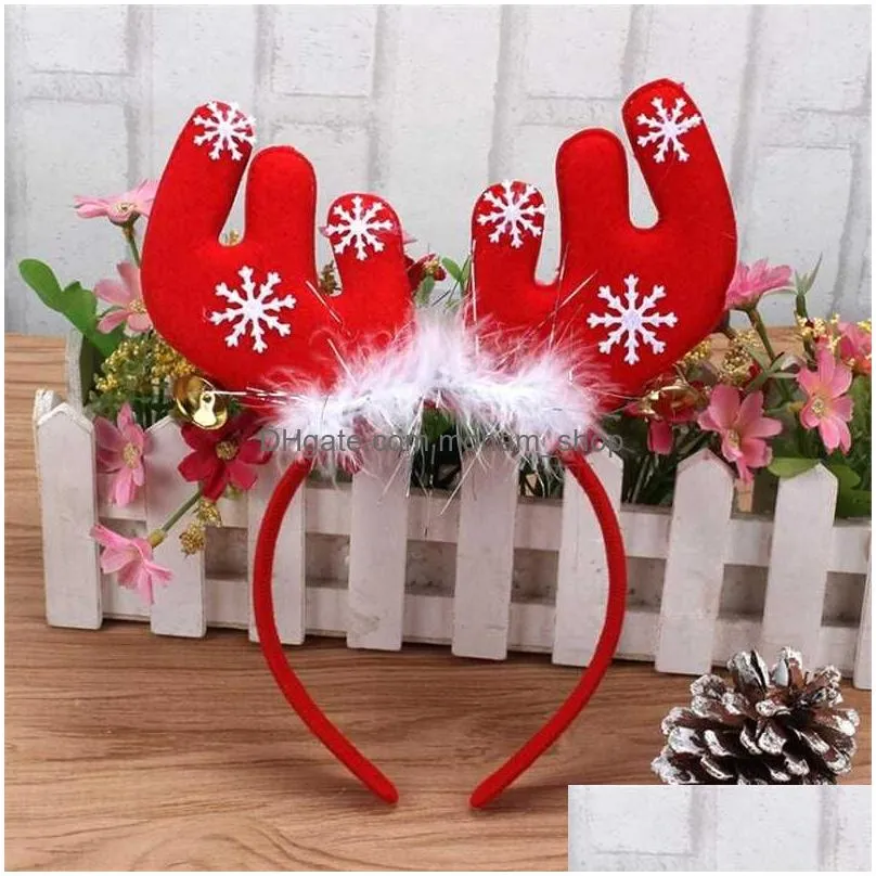 christmas decorations party decoration cosplay elk antlers headband santa claus adult children reindeer ornaments