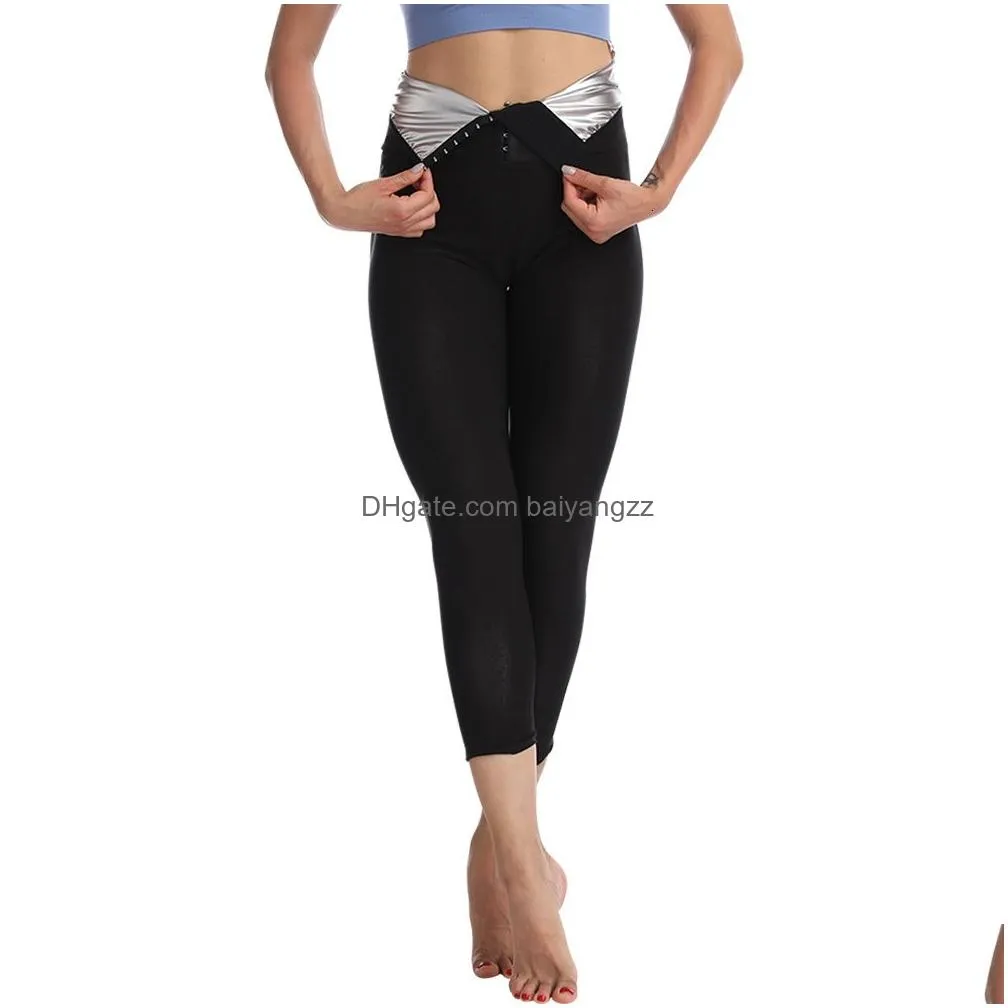 womens shapers sweat sauna pants body shaper slimming legging sudation femme waist trainer leggings weight loss short shapewear