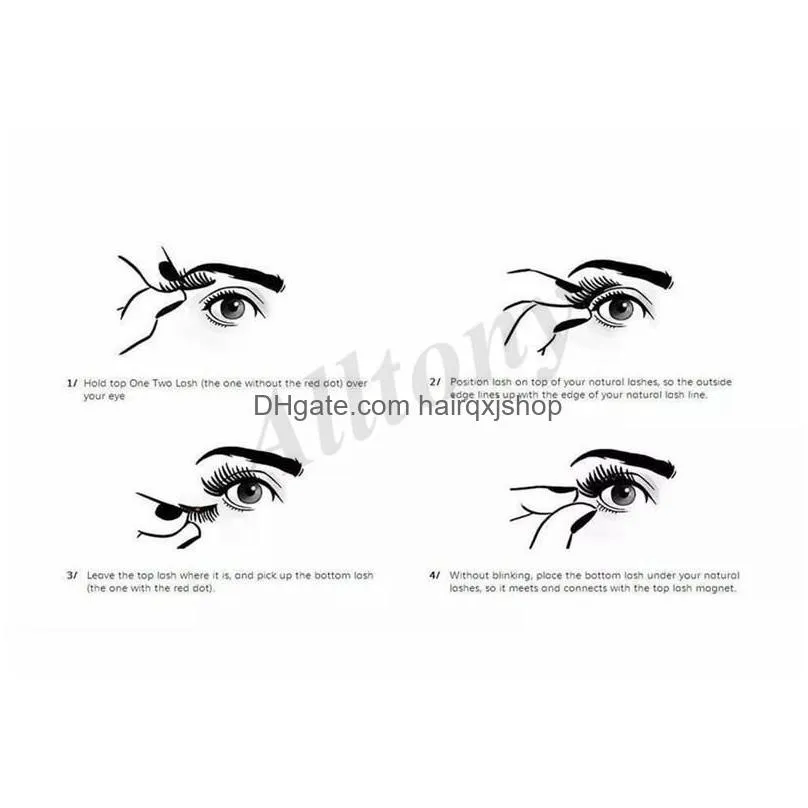 False Eyelashes Wholesale-Magnetic False Eyelashes Extension 0.2Mm 3D Magnetic Makeup Soft Hair Fake With Retail Drop Delivery Health Dhcfd