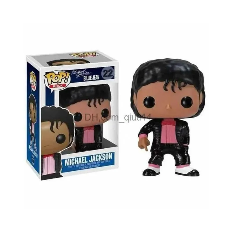 Action Toy Figures FUNKO  Figures MICHAEL JACKSON BEAT IT BILLIE JEAN BAD SMOOTH Fans Collection Model Toys for Kids Birthday Gifts