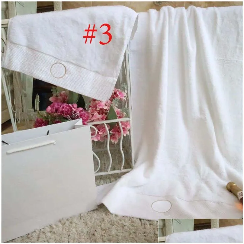 Embroidery Letter Bath Towels Sets Cotton Breathable Couples Home Toweles Luxury Beach Towel Bathroom Wear Gifts