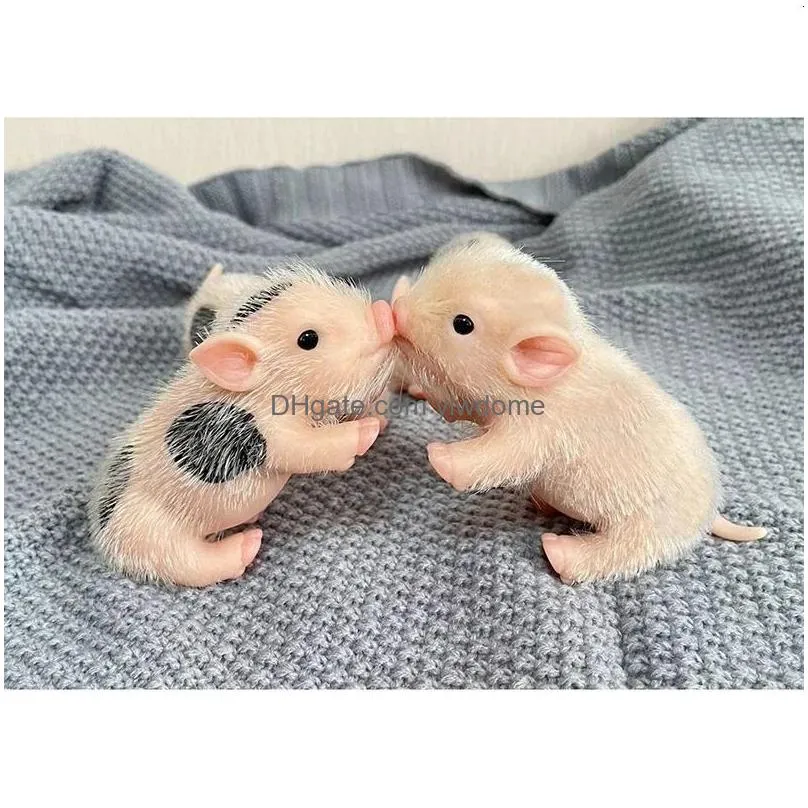 Dolls Dolls 5 Inch Simation Soft Sile Pig Doll Toy Body Hairy Kids Xmas Gift 231027 Drop Delivery Toys Gifts Dolls Accessories Dhj4V