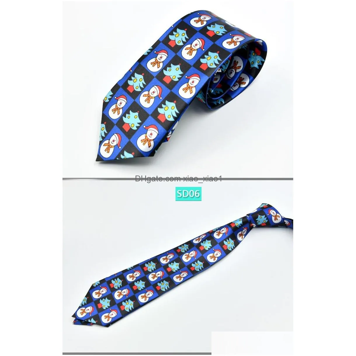 Christmas Decorations Party Costumes Neck Ties Santa Claus Snowman Necktie Snowflake Design For Xmas Gift 29 Styles Drop Delivery Ho Dhb86