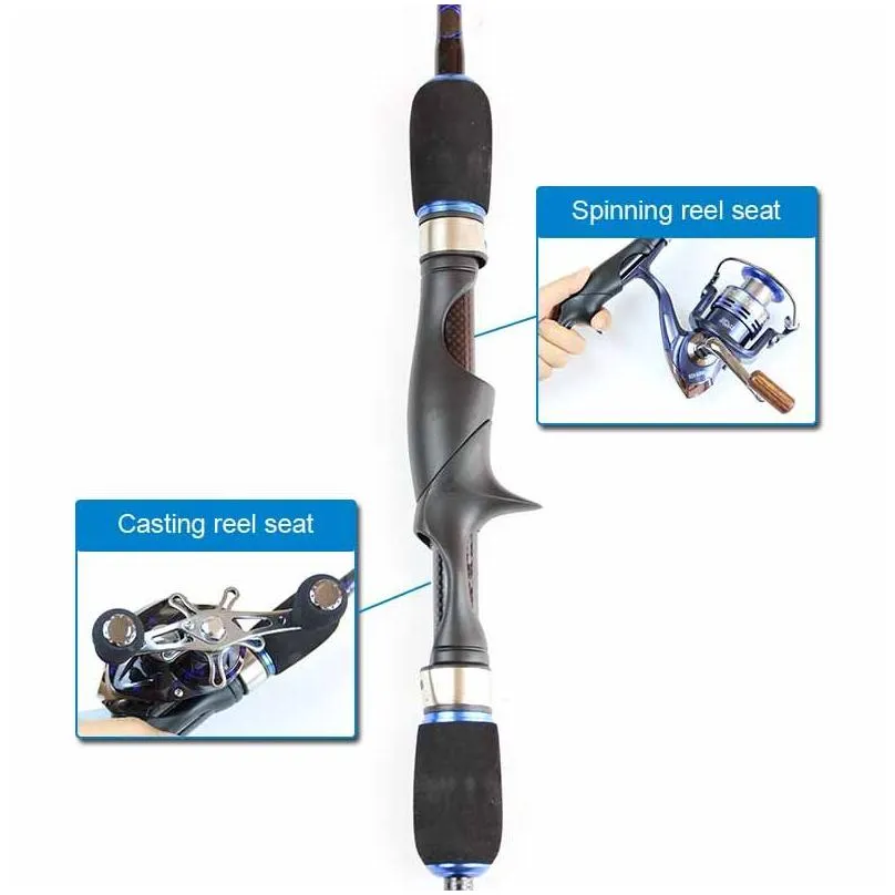 8 Sections carbon fiber fishing rod tackle travel fishing casting spinning rods china pole for fly carp vara de pesca232v