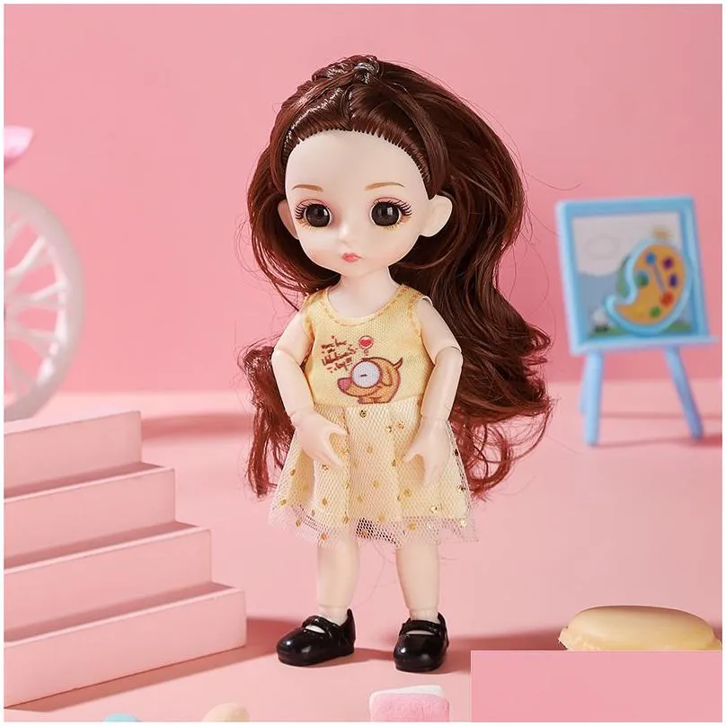 Dressable Mini Doll Toys Princess Girl Doll Set Cute Pink Set Lori Suitable for 1-6 Years Girls Children`s Dolls Bag DHL