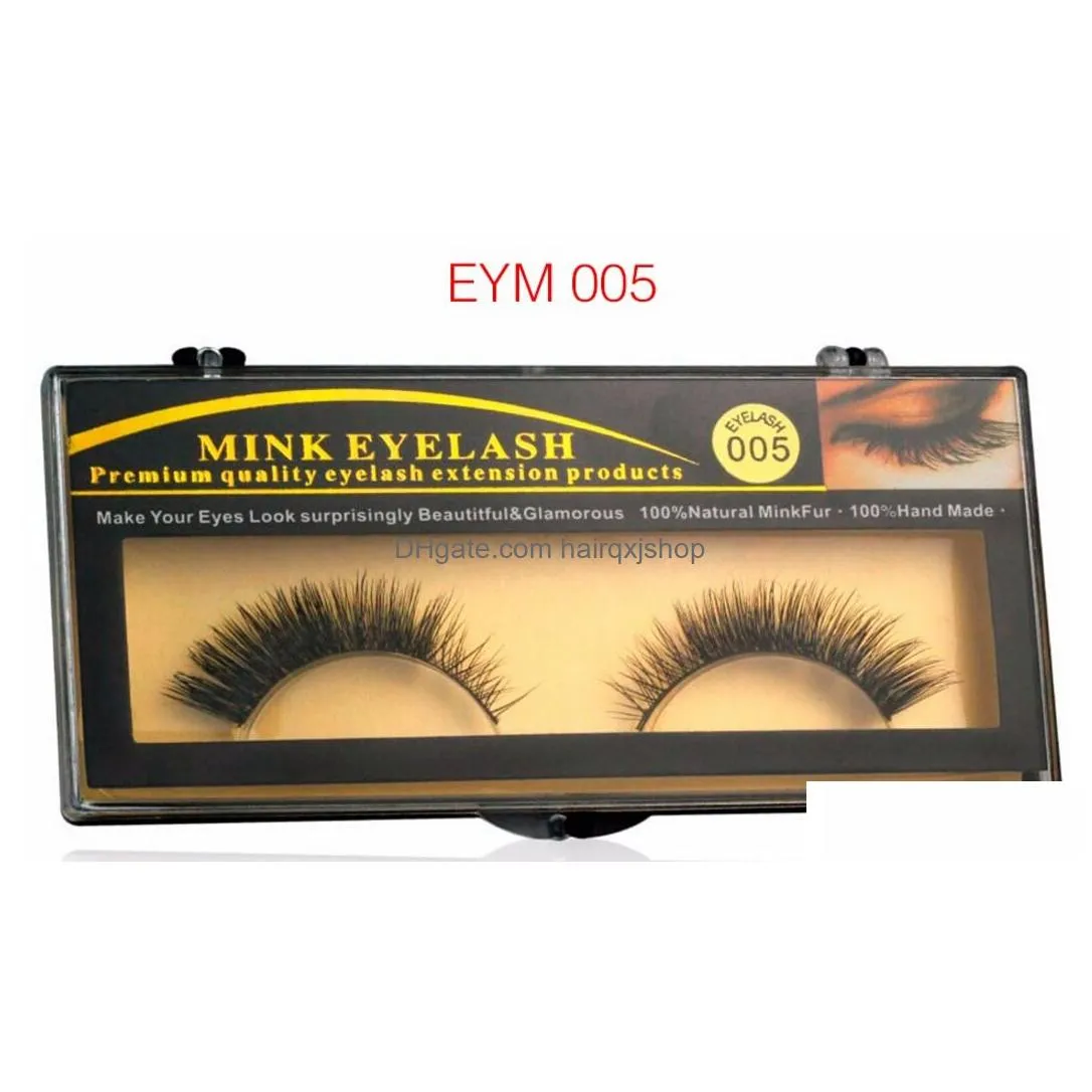 False Eyelashes 10 Pairs Natural Good Thick Mink False Eyelashes For Beauty Makeup Extension Maquiagem Drop Delivery Health Beauty Mak Dhdom