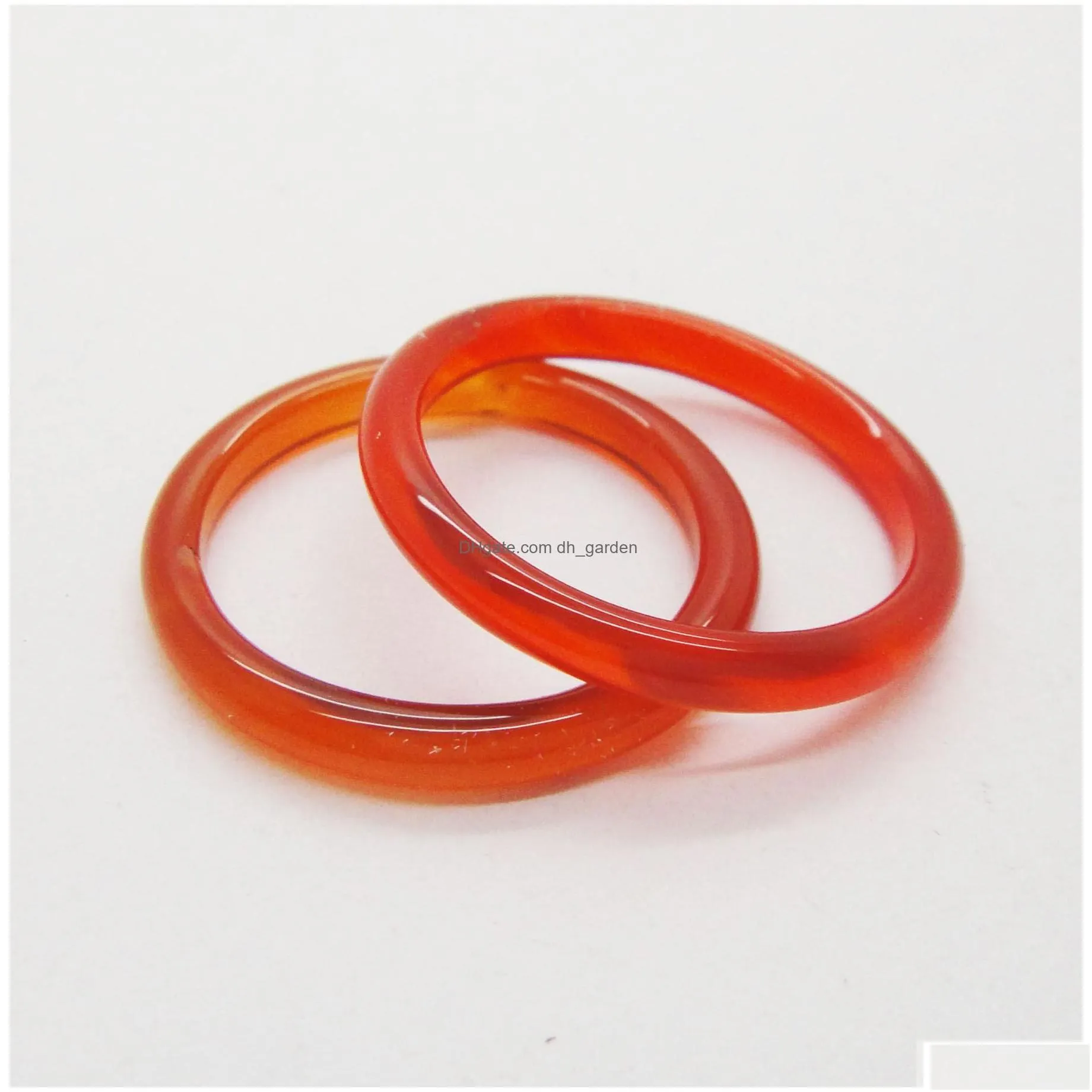 Smart Rings 4T Agate Curved Ring For Men And Women Can Be Stacked Suitable Wedding Engagement Drop Delivery 202 Dhmzn