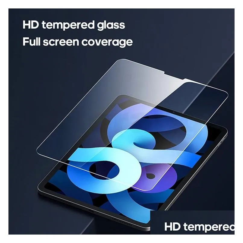 9H Tablet Tempered Glass Clear Screen Protector Film For IPad 10 10.9 11 inch 2022 10.2inch Air 6 Pro 9.7 Pro 12.9 Mini 6 8.3inch 5 3 2 With Paper Retail